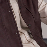 WENDEL vest lambswool marron