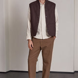 WENDEL vest lambswool marron