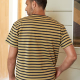 ALOIS t-shirt eco striped gold