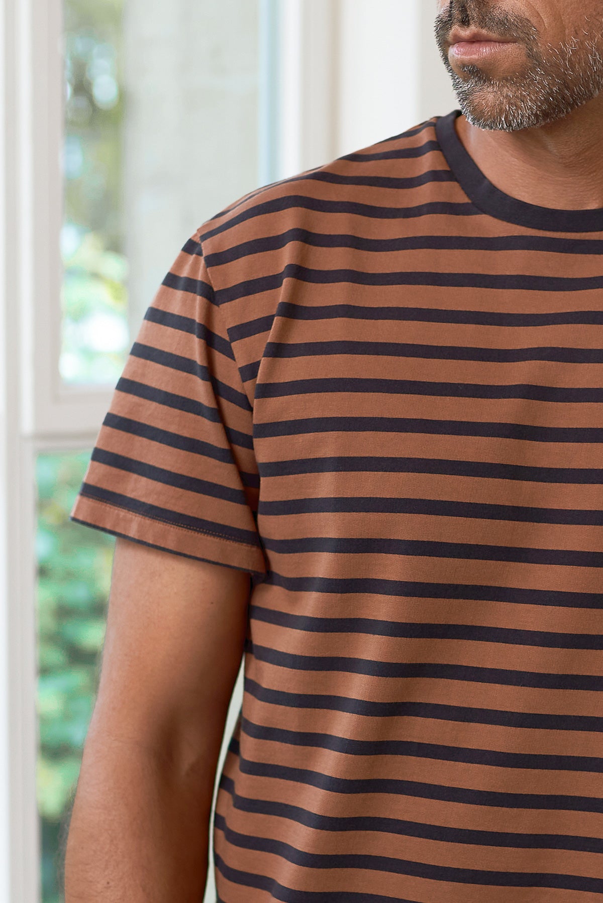 ALOIS t-shirt eco striped moroccan red