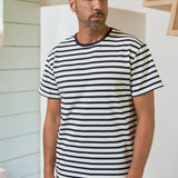 ALOIS t-shirt eco striped navy