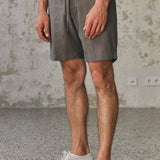 JIM shorts tencel dusty olive