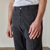 JOSTHA trousers eco flannel coal