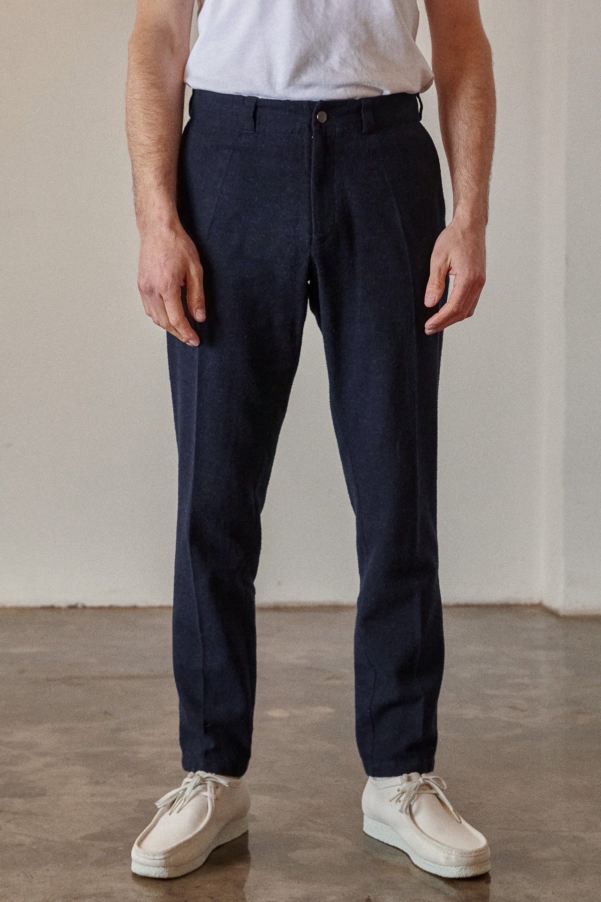 JOSTHA trousers eco deep sea flannel
