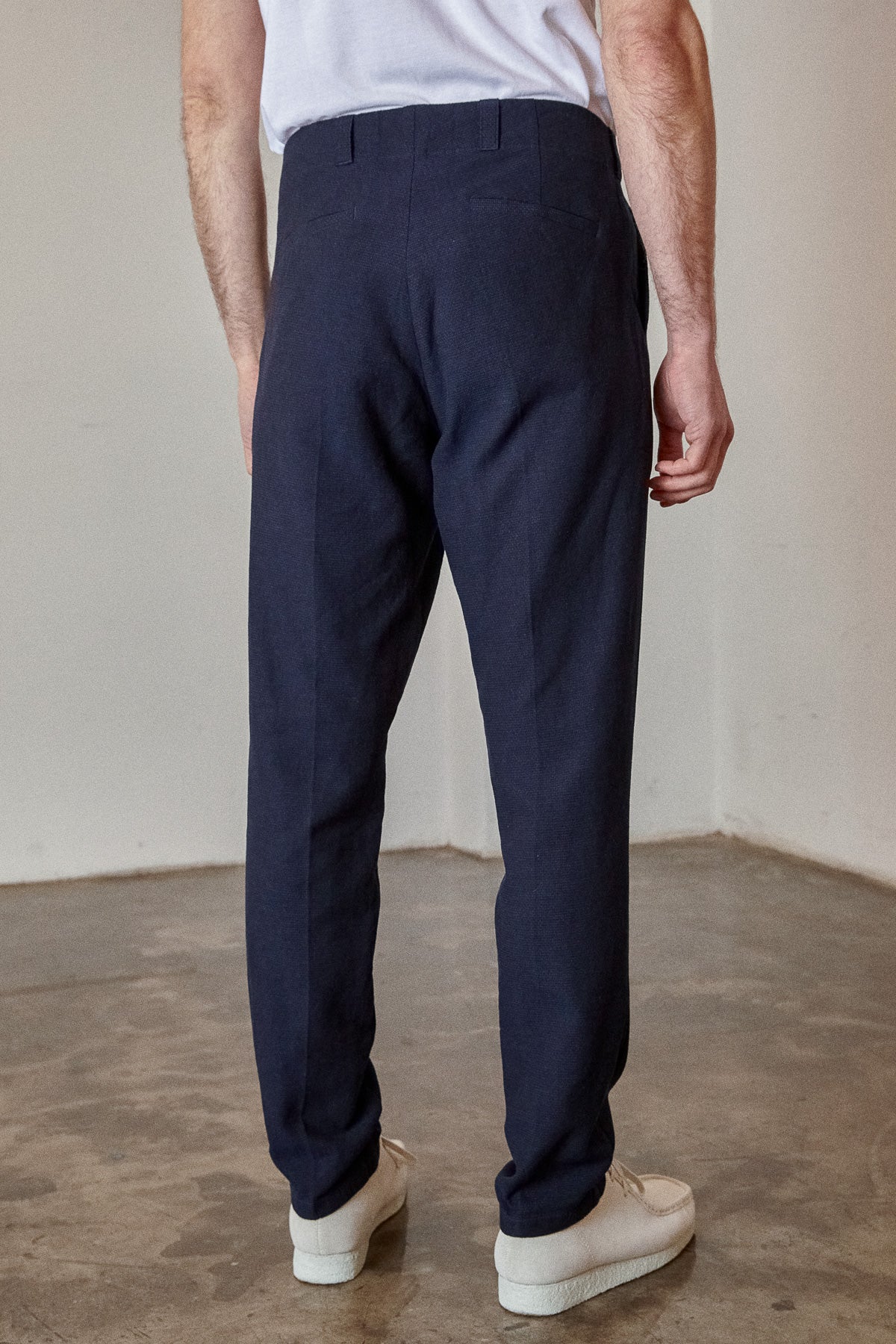 JOSTHA trousers eco structured navy