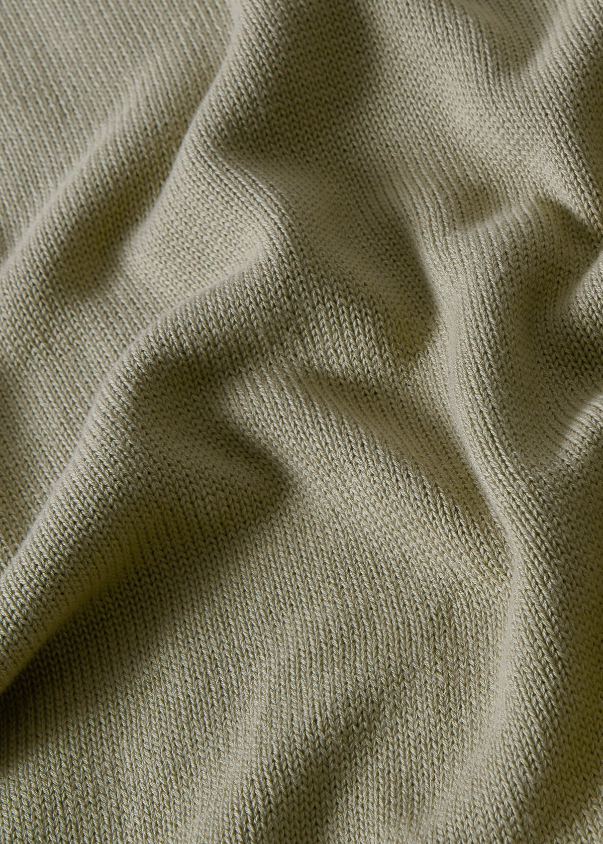 KASPAR longsleeve polo eco khaki