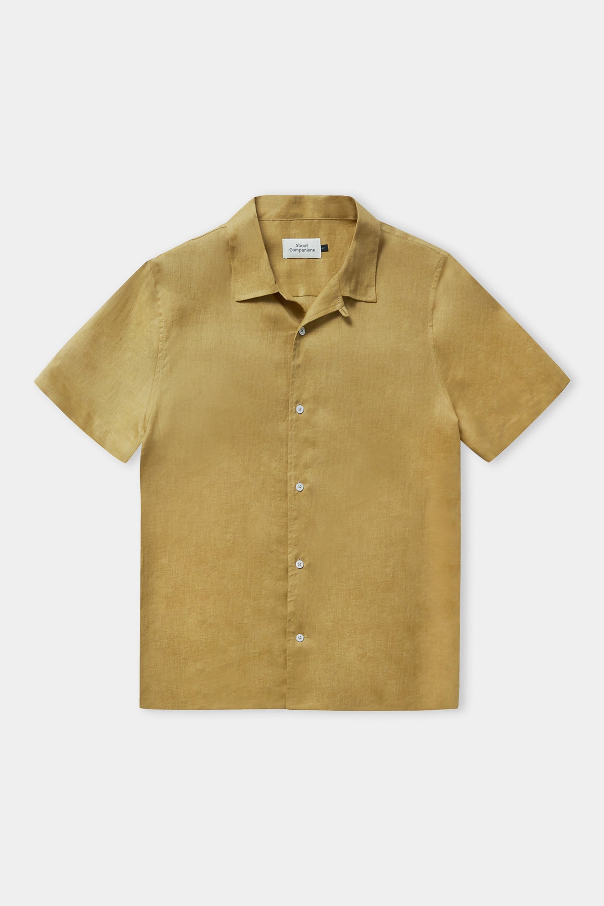 KUNO shirt golden pure linen