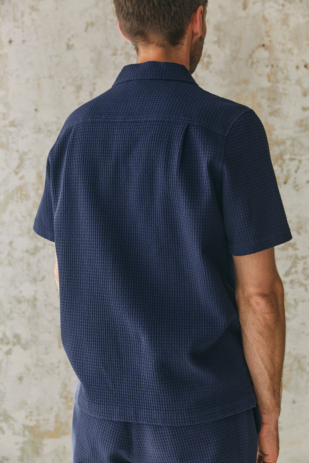 KUNO shirt eco crepe navy
