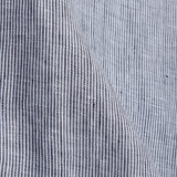KUNO shirt pure linen striped navy