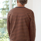 LARS jumper eco striped moroccan red