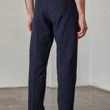 MAX trousers eco structured navy