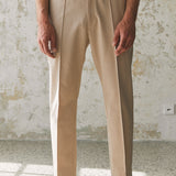 MAX trousers sand tencel