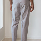 MAX trousers stone grey tencel