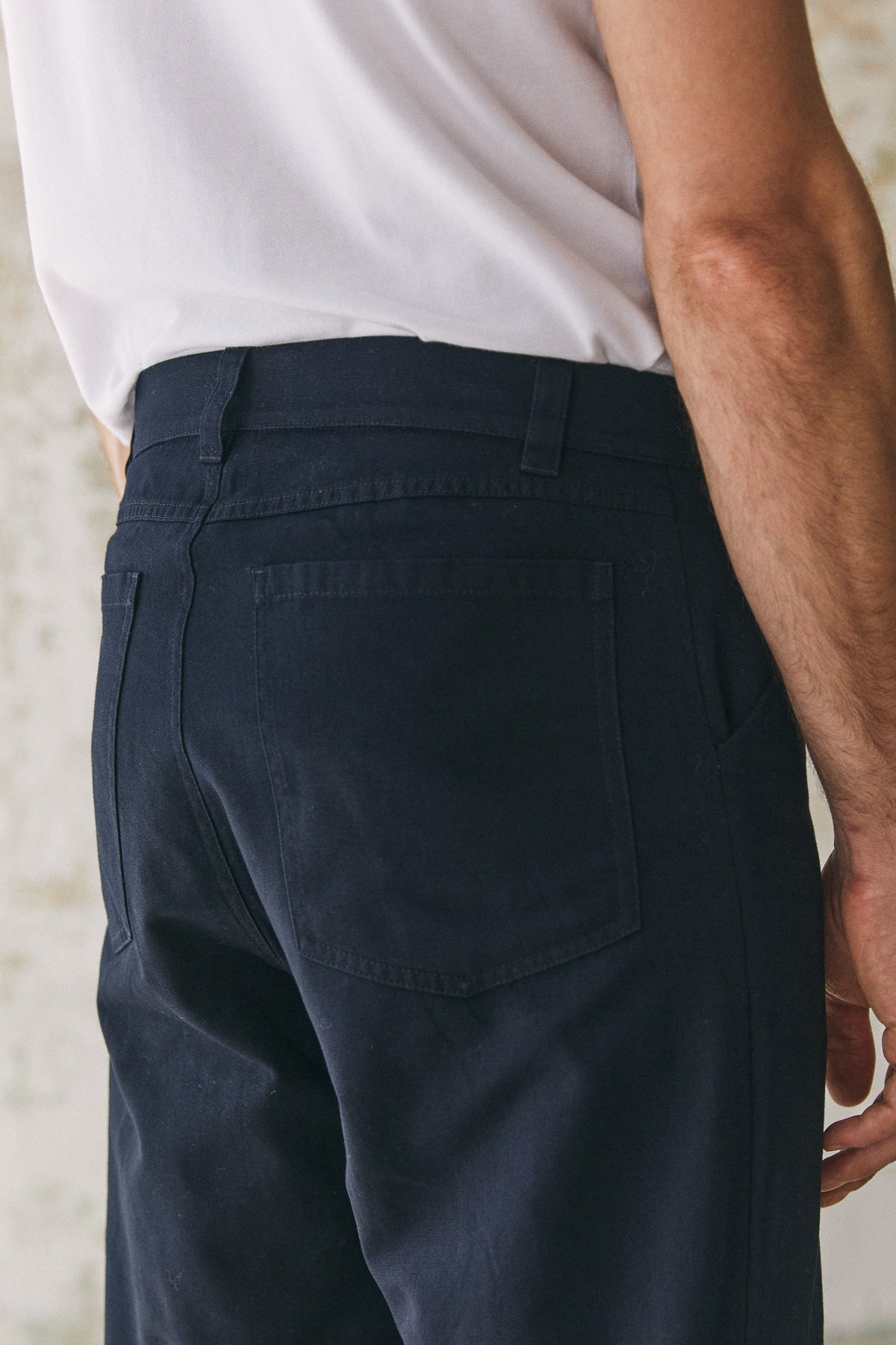 OLF trousers eco canvas navy 230g
