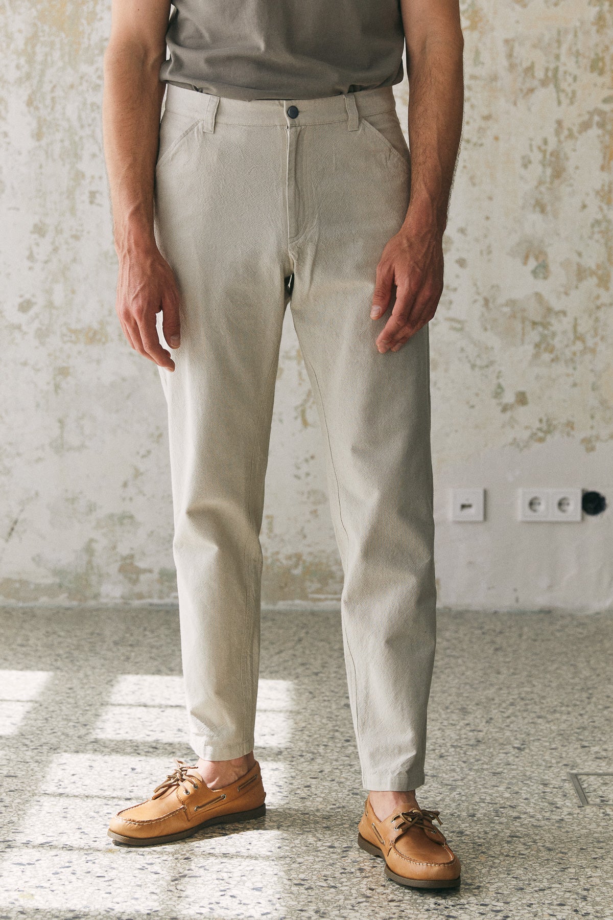 OLF trousers eco canvas sand 230g