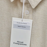 SIMON shirt eco light sand flannel
