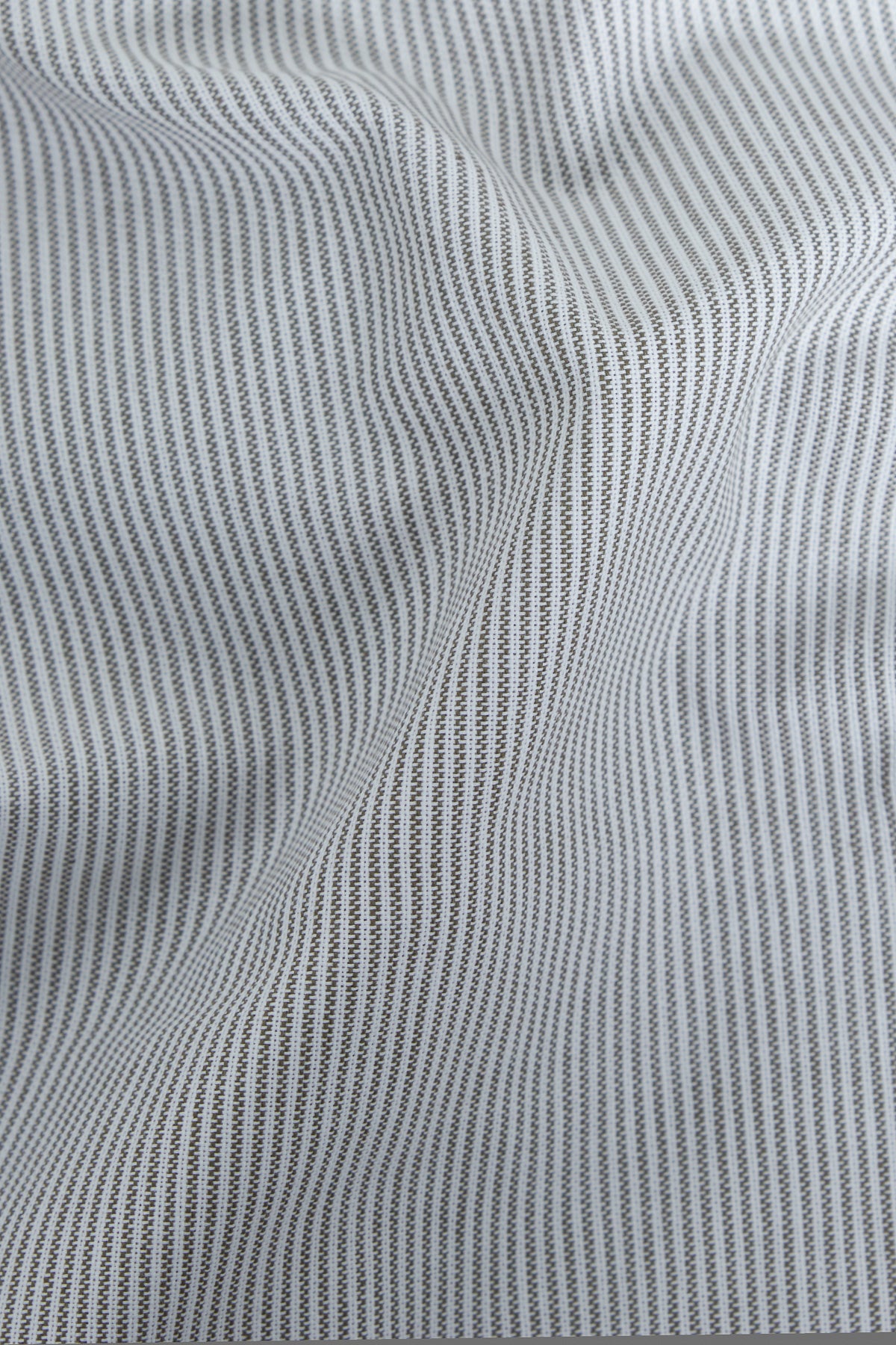 SIMON shirt eco oxford striped olive