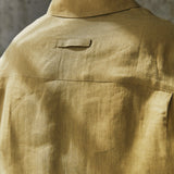 SIMON shirt golden linen