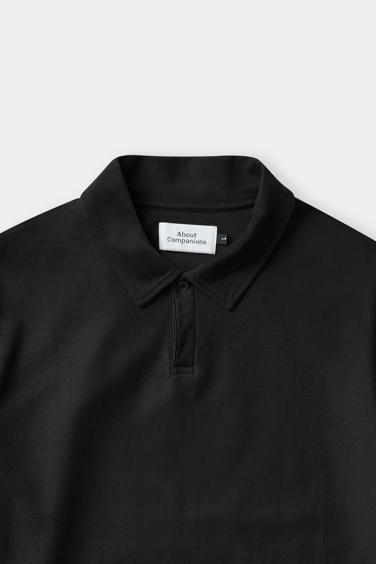 TONI longsleeve polo eco loopback black