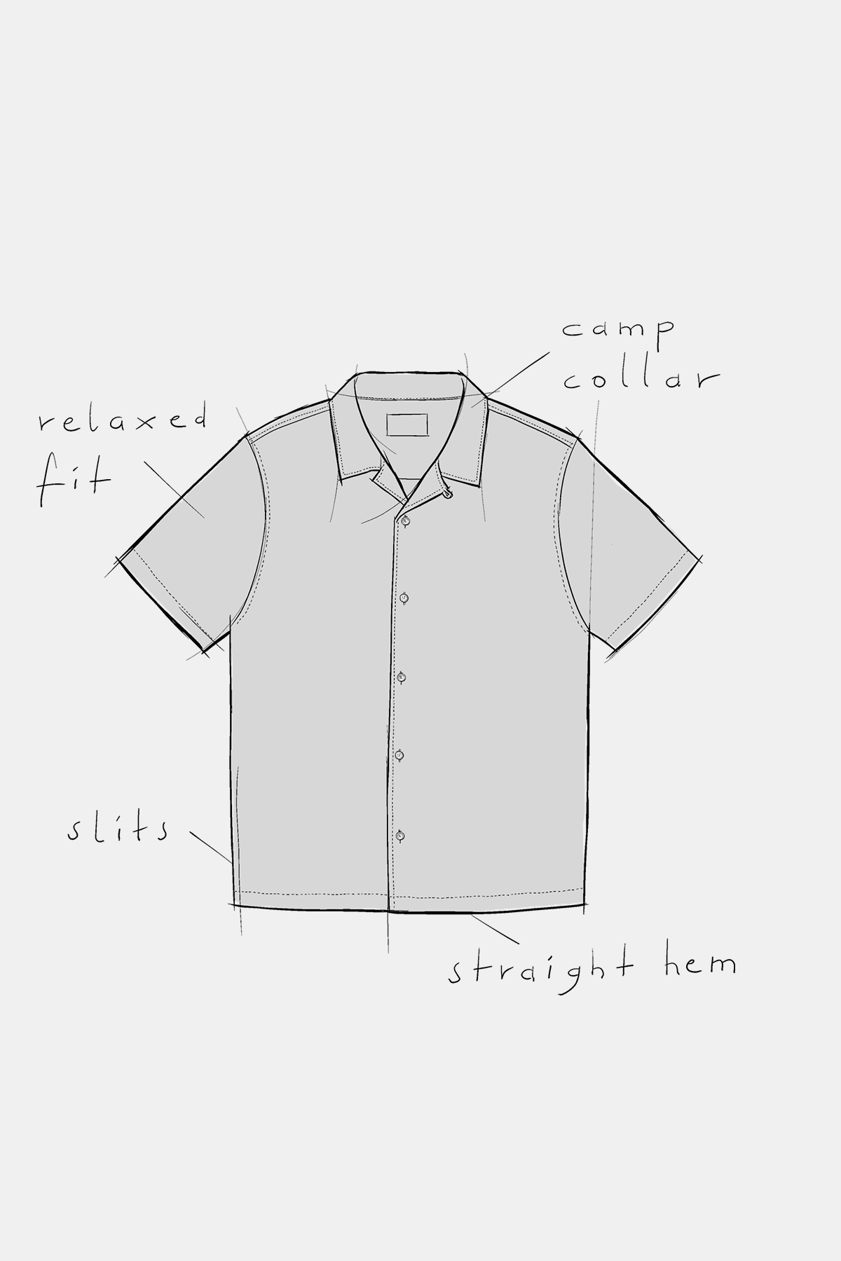 KUNO shirt eco crepe navy
